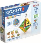 Geomag, Supercolor Panels Recycled, konstrukcyjne klocki magnetyczne, 35 elementów