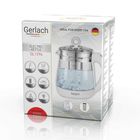 Gerlach, czajnik elektryczny, szklany z zaparzaczem i regulacją temperatury, 1.5 l, GL 1296
