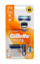 Gillette, Fusion Sport 5, maszynka do golenia dla mężczyzn + 3 wkłady