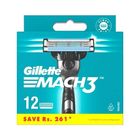 Gillette, Mach3, wymienne ostrza do maszynki do golenia, 12 szt.