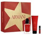 Giorgio Armani, Si Passione, zestaw: woda perfumowana, spray, 50 ml + balsam do ciała, 75 ml + pomadka do ust, 400, 1.5 ml