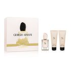 Giorgio Armani, Si, zestaw upominkowy, woda toaletowa, 50 ml + żel pod prysznic, 75 ml + balsam do ciała, 75 ml