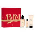 Giorgio Armani, Si, zestaw, woda perfumowana, spray, 100 ml + woda perfumowana, spray, 15 ml + balsam do ciała, 75 ml