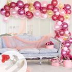 Girlanda balonowa, ciemnoróżowa, rose gold, 120 szt.