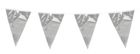 girlanda, flagi, srebrne, 10 m