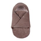 Glück Fashion, wielofunkcyjny śpiworek do fotelika, minky, szary, 75-35 cm