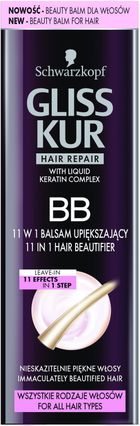 Gliss Kur, BB, balsam do włosów upiększający 11w1, 50 ml