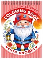 Gnomy. Kolorowanka z naklejkami