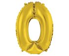 Godan, balon foliowy, cyfra 0, złoty, 35 cm