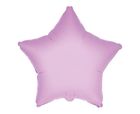Godan, balon foliowy, gwiazda, różowa delikatna, 46 cm