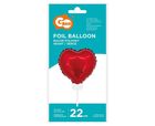 GoDan, balon foliowy, serce, czerwone, 28 cm
