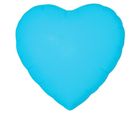 Godan, balon foliowy, Serce, fluor niebieski, 46 cm