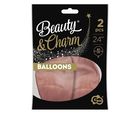 GoDan, balony, Beauty&Charm, platynowe, różowe złoto, 61 cm, 2 szt.
