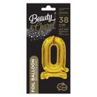 Godan, B&C, balon foliowy cyfra stojąca 0, złota, 38 cm