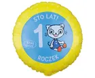 GoDan, Kicia Kocia, balon foliowy, 1 roczek