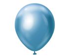 Godan, Mirror, balony lateksowe chromowane, Blue, 25 szt.