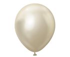 Godan, Mirror, balony lateksowe chromowane, White Gold, 25 szt.