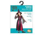 GoDan, Purpurowa Czarownica, strój dla dzieci, rozmiar 120/130 cm