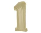 Godan, Smart, balon foliowy, cyfra 1 matowa latte, 92 cm