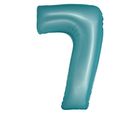 Godan, Smart, balon foliowy, cyfra 7 niebieski matowy, 76 cm