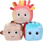 Golden Bear, Dobranocny Ogród, pluszowe kostki sensoryczne, 3 szt.