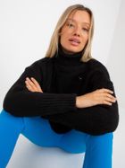 Golf damski, czarny, Rue Paris