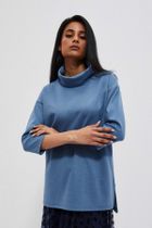 Golf damski, niebieski, Moodo