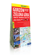 Gorzów Wielkopolski, Zielona Góra, Nowa Sól, Świebodzin, Żagań, Żary. Papierowy plan miasta 1:15 000