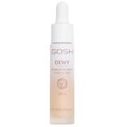 Gosh, Dewy Foundation Drops, rozświetlający podkład w kroplach, 004 Fair, 12 ml