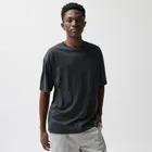 Grafitowy t-shirt regular NOWEAR