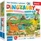 Granna, Dinozaury, maxi puzzle z dziurką, 24 elementy