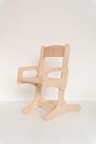 Grawersi, krzesełko regulowane, naturalne