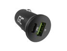 Green Cell, ładowarka samochodowa, PowerRide Nano38, 38W, 6A, 1xUSB-C, 1xUSB-A