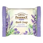 Green Pharmacy, Bath Soap, mydło w kostce, lawenda i olej lniany, 100 g