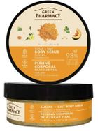 Green Pharmacy, peeling cukrowy do ciała kurkuma + olejek dyniowy 200 ml
