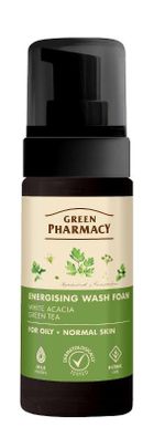 Green Pharmacy, pianka energetyczna do mycia skóry tłustej i normalnej, 150 ml