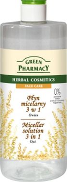 Green Pharmacy, płyn micelarny 3w1 z ekstraktem z owsa, 500 ml