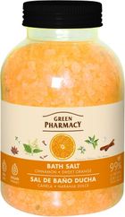 Green Pharmacy, sól do kąpieli cynamon i pomarańcza, 1000 g