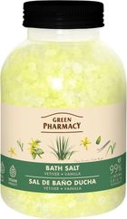 Green Pharmacy, sól do kąpieli wetyweria i wanilia, 1000 g