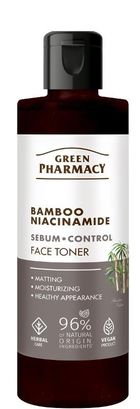 Green Pharmacy, tonik do twarzy, bambus + niacynamid, 200 ml