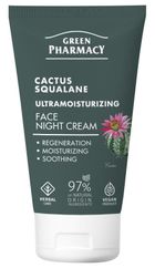 Green Pharmacy, ultranawilżający krem na noc, kaktus + skwalan, 50 ml