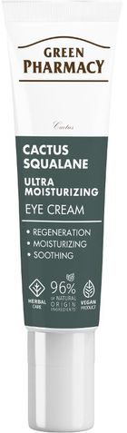 Green Pharmacy, ultranawilżający krem pod oczy, kaktus + skwalan, 15 ml