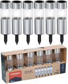 Grundig, lampa solarna, inox, 4,5-15 cm, 6 szt.