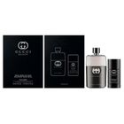Gucci, Guilty Pour Homme, zestaw: woda toaletowa, spray, 90 ml + dezodorant, sztyft, 75 ml