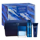 Guess, Seductive Homme Blue, zestaw: woda toaletowa, spray, 100 ml + dezodorant, spray, 226 ml + żel pod prysznic, 100 ml + kosmetyczka
