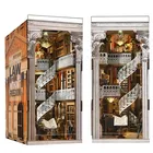 Habarri, Book Nook, Miniaturowy domek, Biblioteka Prawa, puzzle 3D, 550 elementó