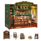 Habarri, Book Nook, Miniaturowy domek, Kwiaciarnia marzeń, puzzle 3D, 265 elementów