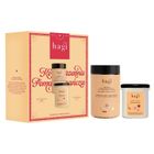 Hagi, Korzenna Pomarańcza, zestaw: świeca sojowa, 215 ml + sól do kąpieli, 480g