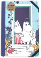 Half Moon Bay, Muminki, notatnik z gumką, A5, 96 kartek, Mama, Tata i Mała Mi