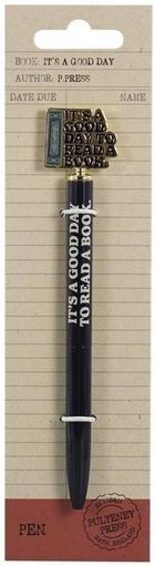 Half Moon Bay, Pulteney Press, długopis 2D, Dobry dzień na książkę